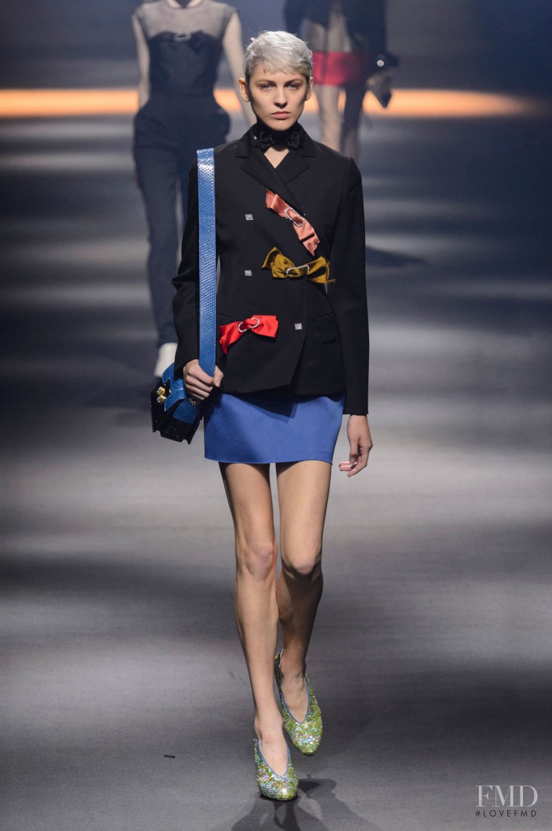 Lida Fox featured in  the Lanvin fashion show for Spring/Summer 2016