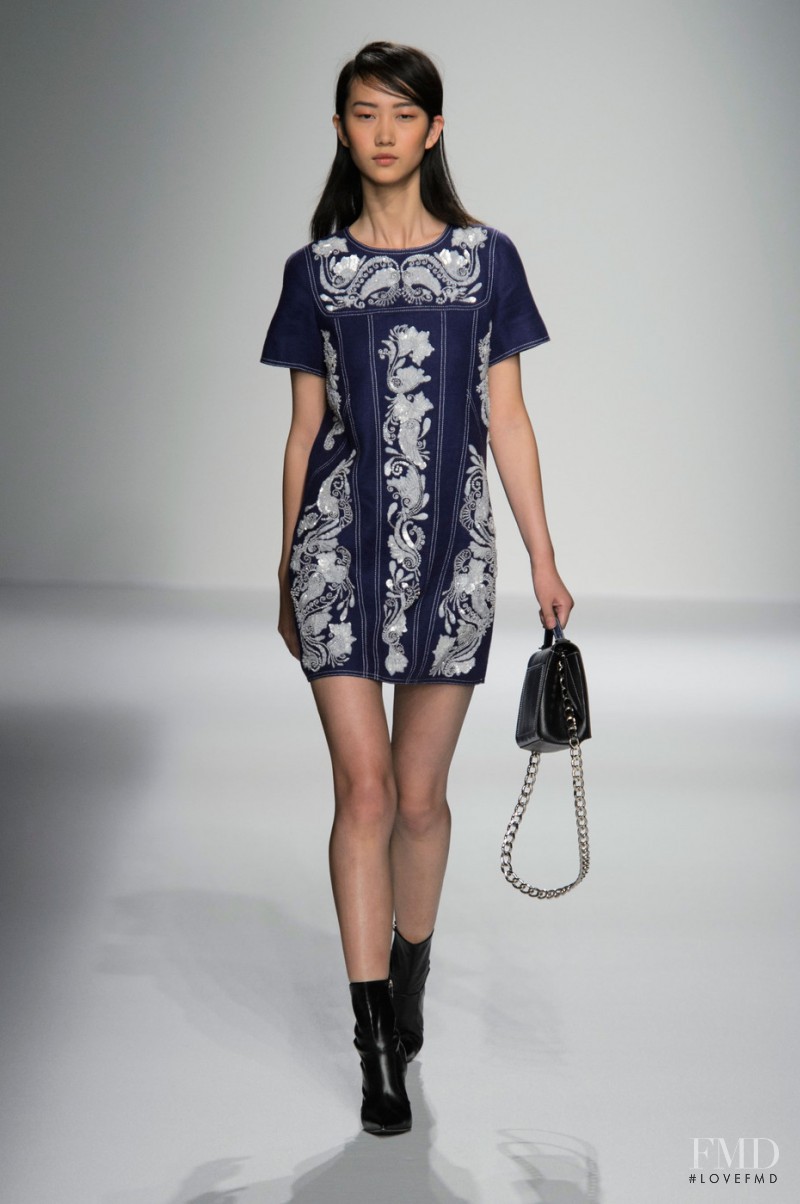 Jiaye Wu featured in  the Andrew Gn fashion show for Spring/Summer 2016