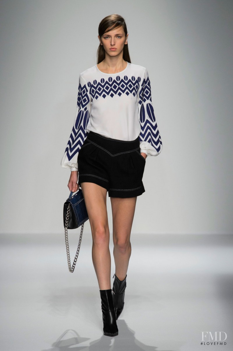 Sasha Antonowskaia featured in  the Andrew Gn fashion show for Spring/Summer 2016