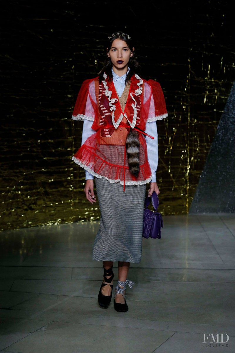 Alice Metza featured in  the Miu Miu fashion show for Spring/Summer 2016