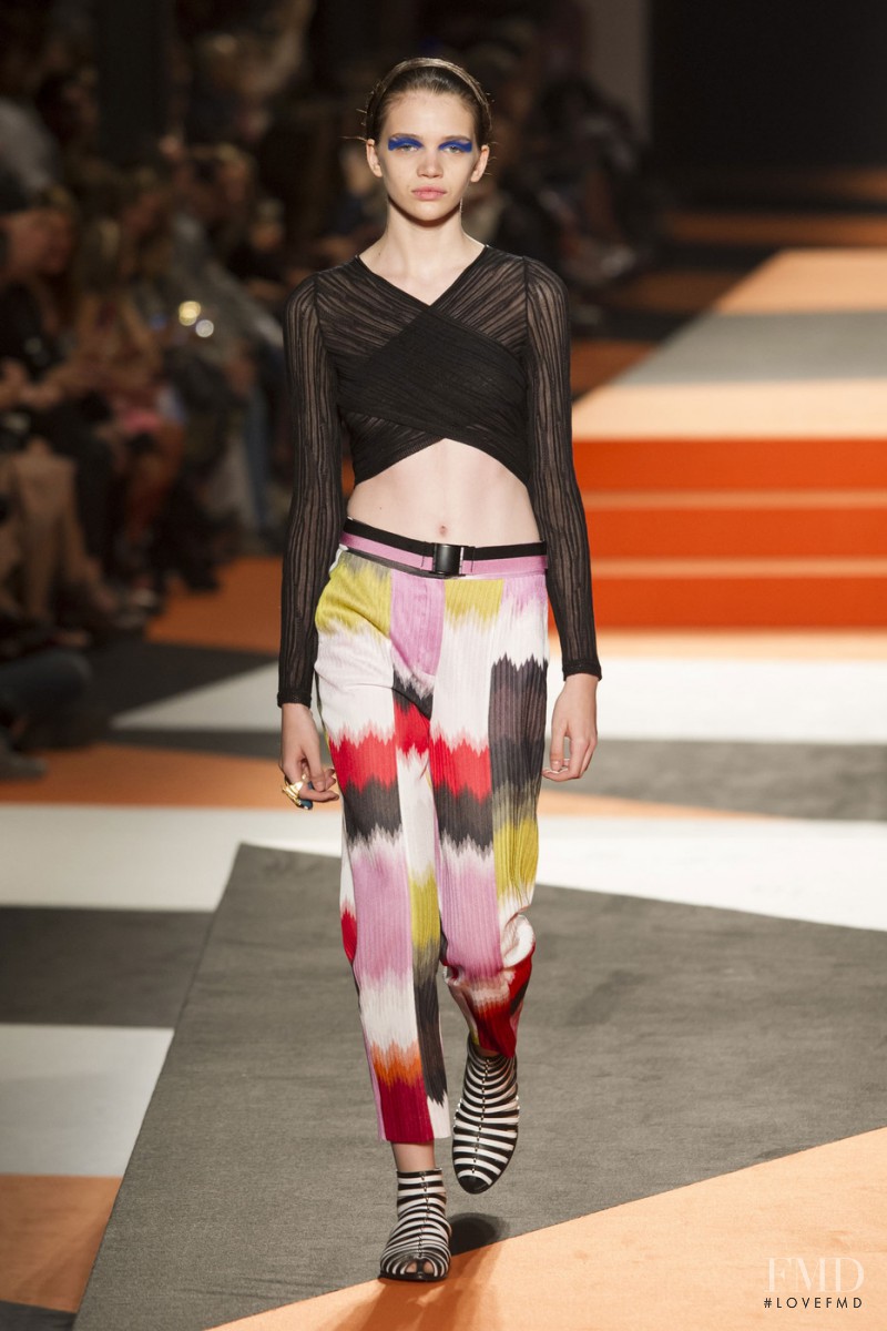 Stella Lucia featured in  the Missoni fashion show for Spring/Summer 2016