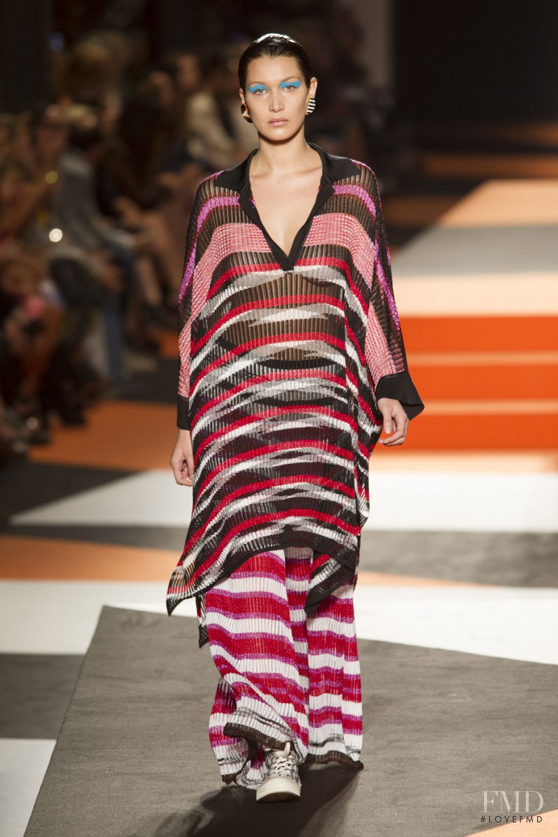 Bella Hadid featured in  the Missoni fashion show for Spring/Summer 2016