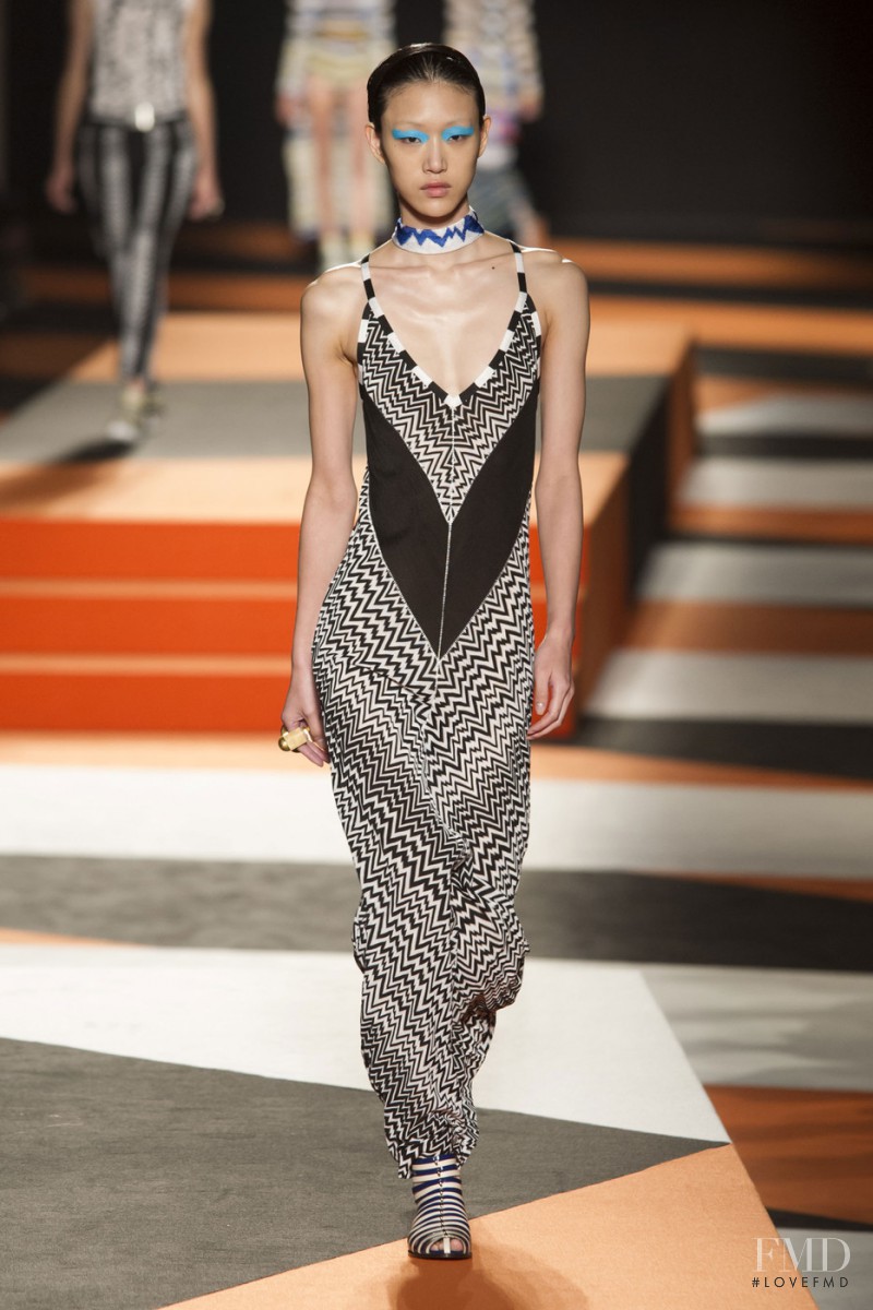 So Ra Choi featured in  the Missoni fashion show for Spring/Summer 2016