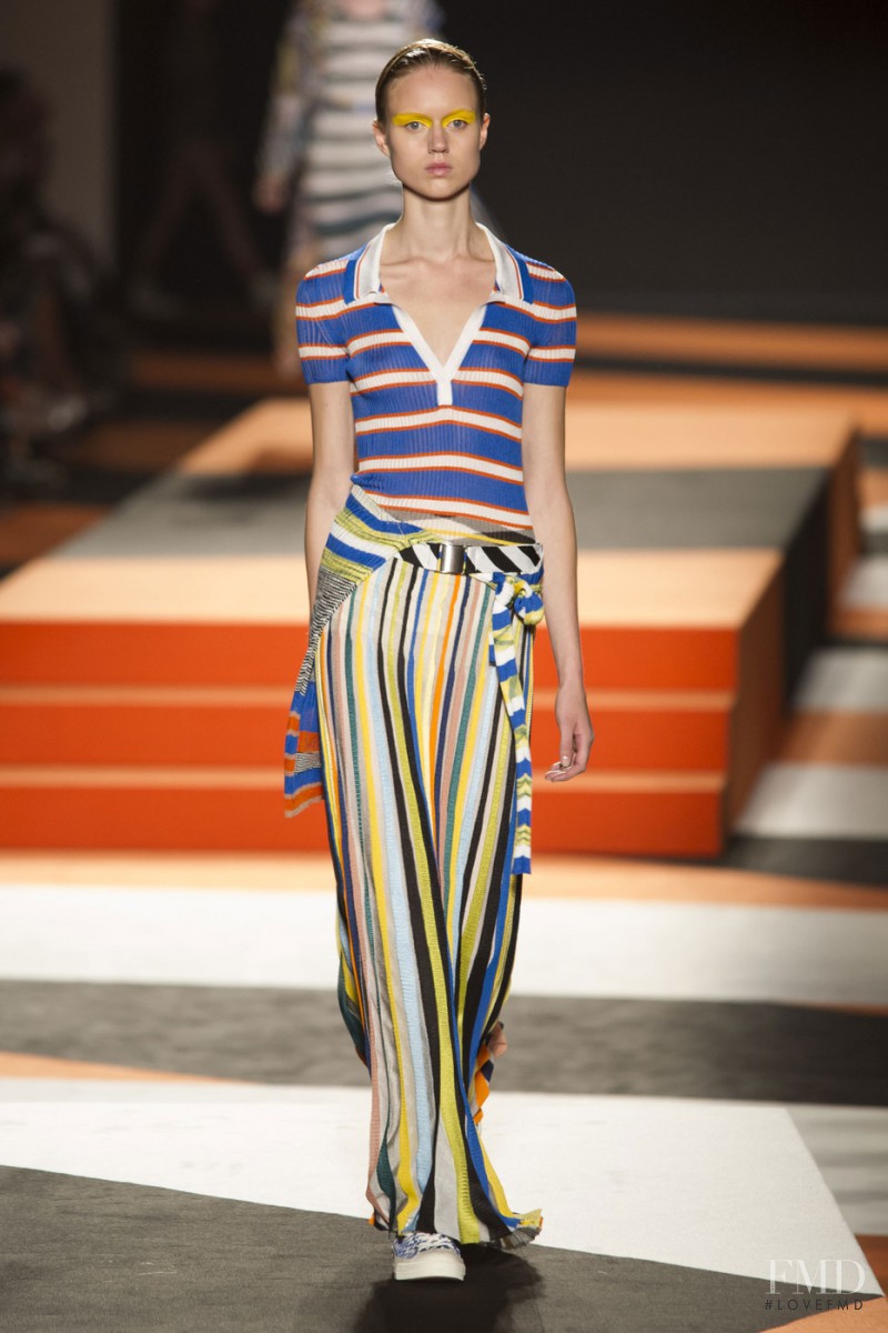 Frida Westerlund featured in  the Missoni fashion show for Spring/Summer 2016