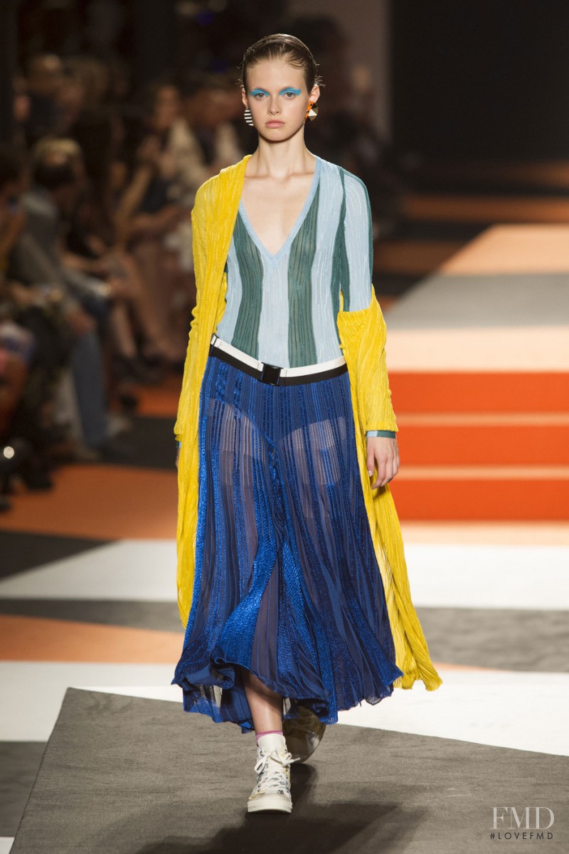 Avery Blanchard featured in  the Missoni fashion show for Spring/Summer 2016