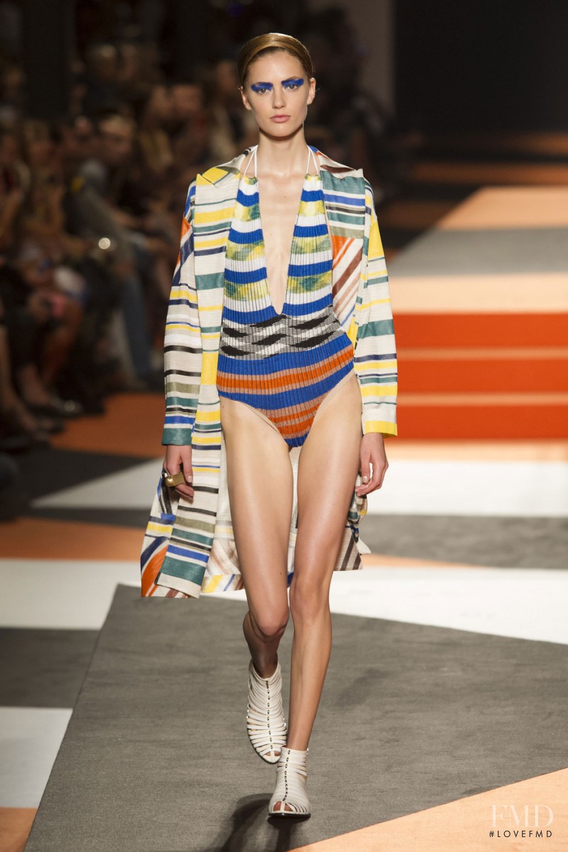 Emmy Rappe featured in  the Missoni fashion show for Spring/Summer 2016