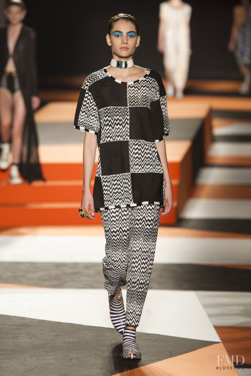 Romy Schönberger featured in  the Missoni fashion show for Spring/Summer 2016