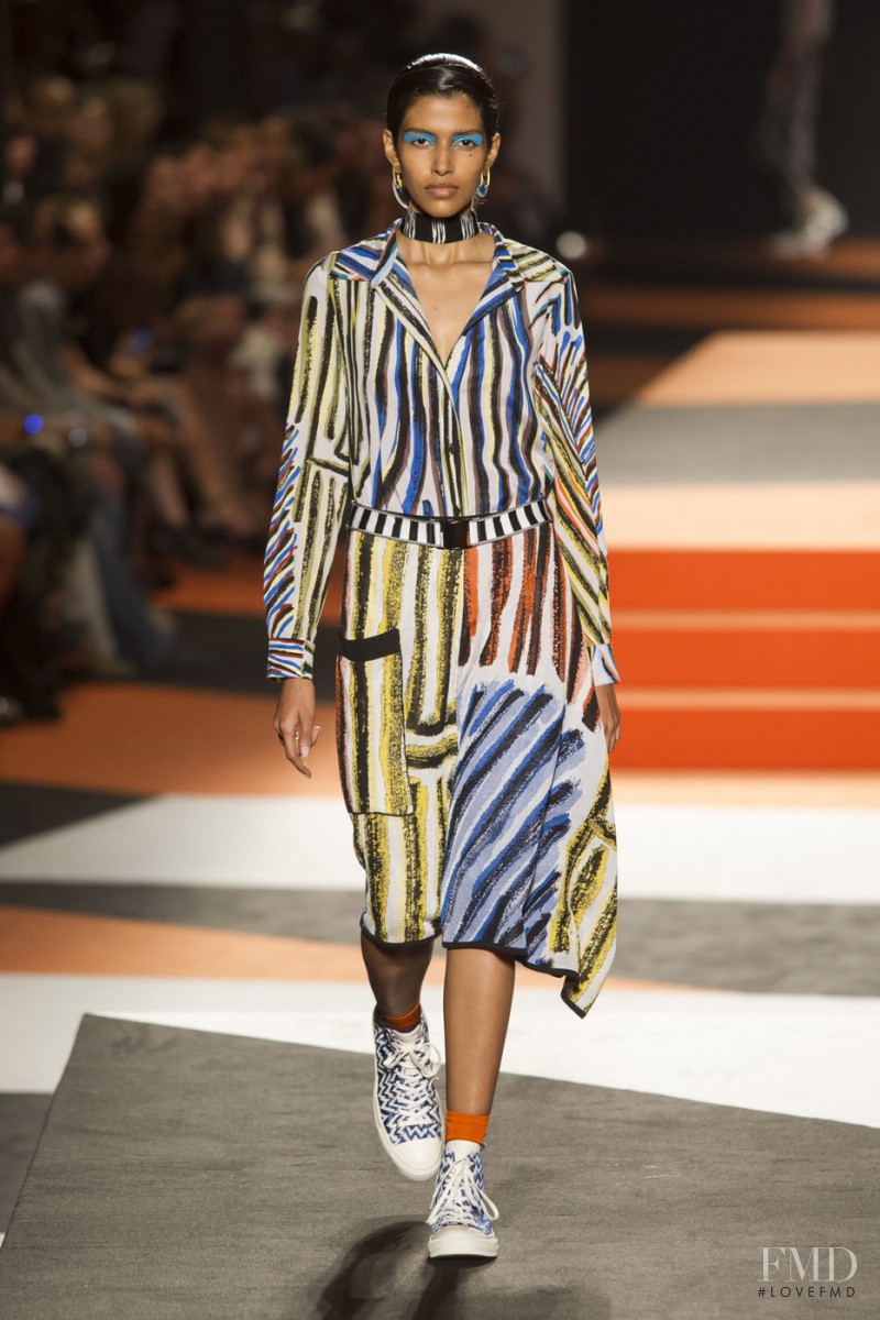 Pooja Mor featured in  the Missoni fashion show for Spring/Summer 2016