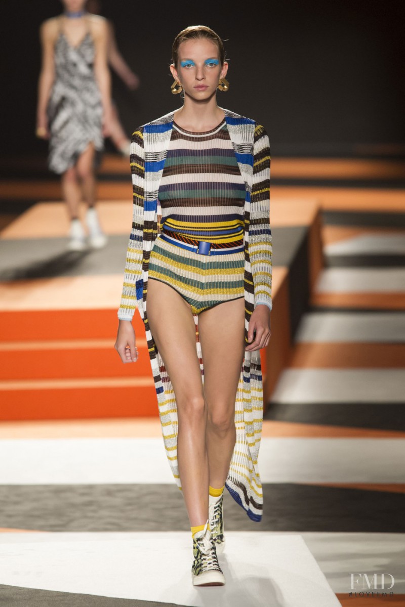 Jamilla Hoogenboom featured in  the Missoni fashion show for Spring/Summer 2016