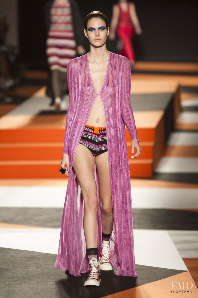 Vanessa Moody featured in  the Missoni fashion show for Spring/Summer 2016