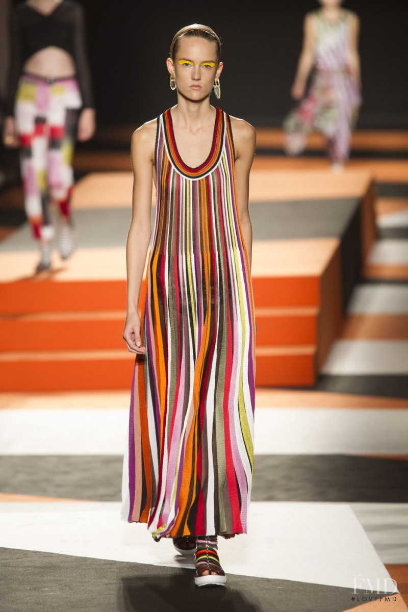 Harleth Kuusik featured in  the Missoni fashion show for Spring/Summer 2016