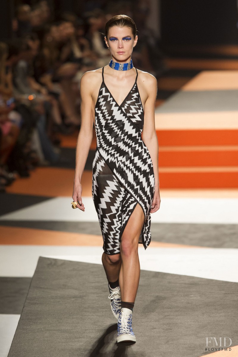 Mathilde Brandi featured in  the Missoni fashion show for Spring/Summer 2016