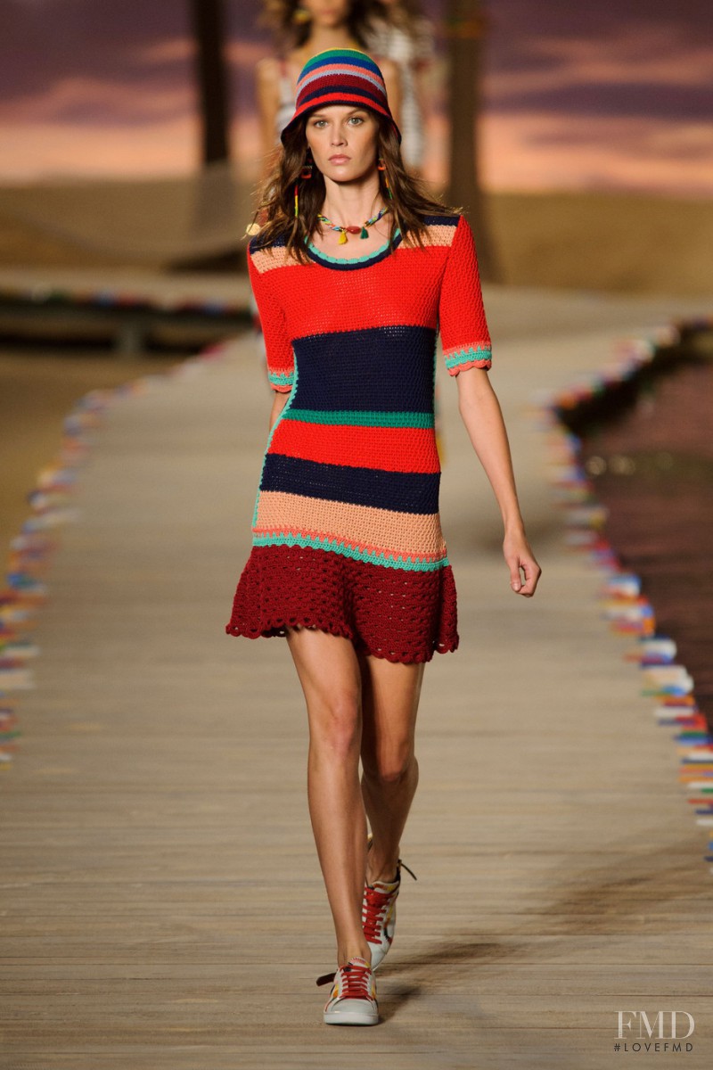 Angel Rutledge featured in  the Tommy Hilfiger fashion show for Spring/Summer 2016
