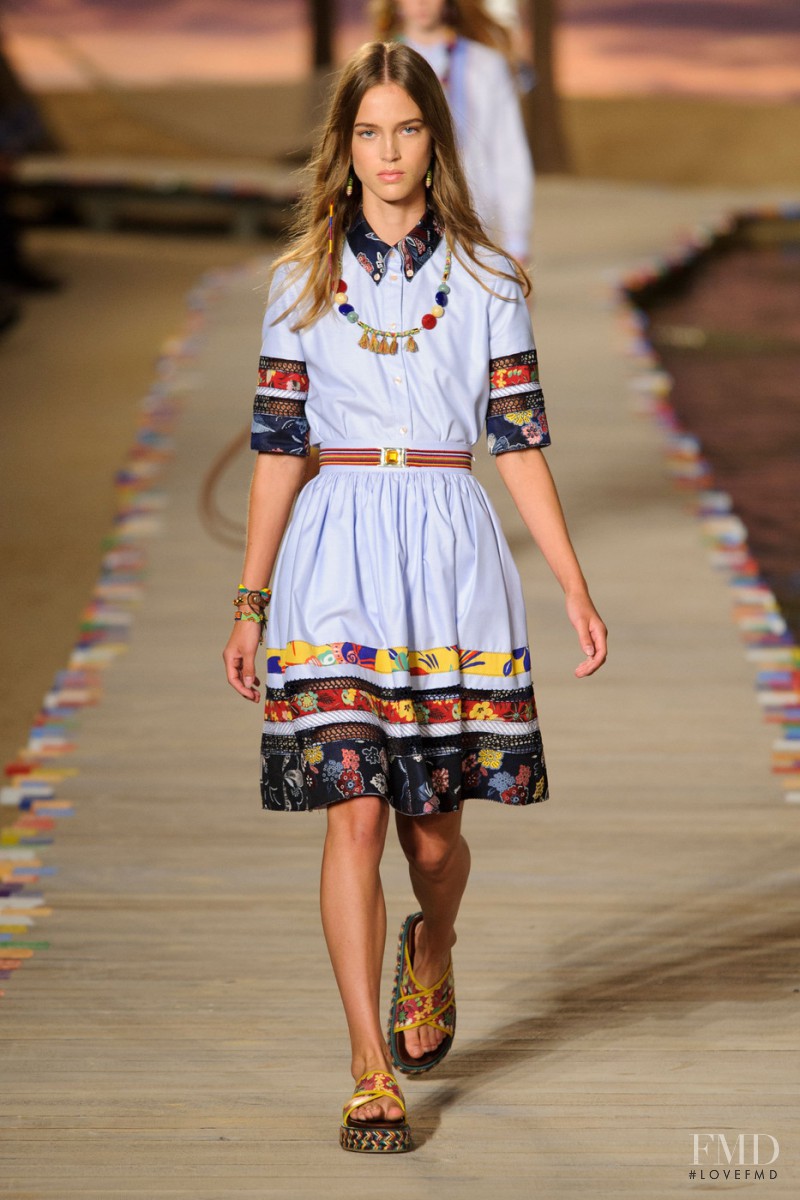 Julia Jamin featured in  the Tommy Hilfiger fashion show for Spring/Summer 2016