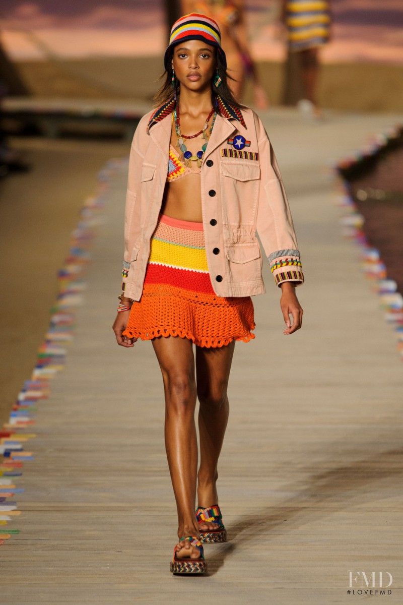 Aya Jones featured in  the Tommy Hilfiger fashion show for Spring/Summer 2016