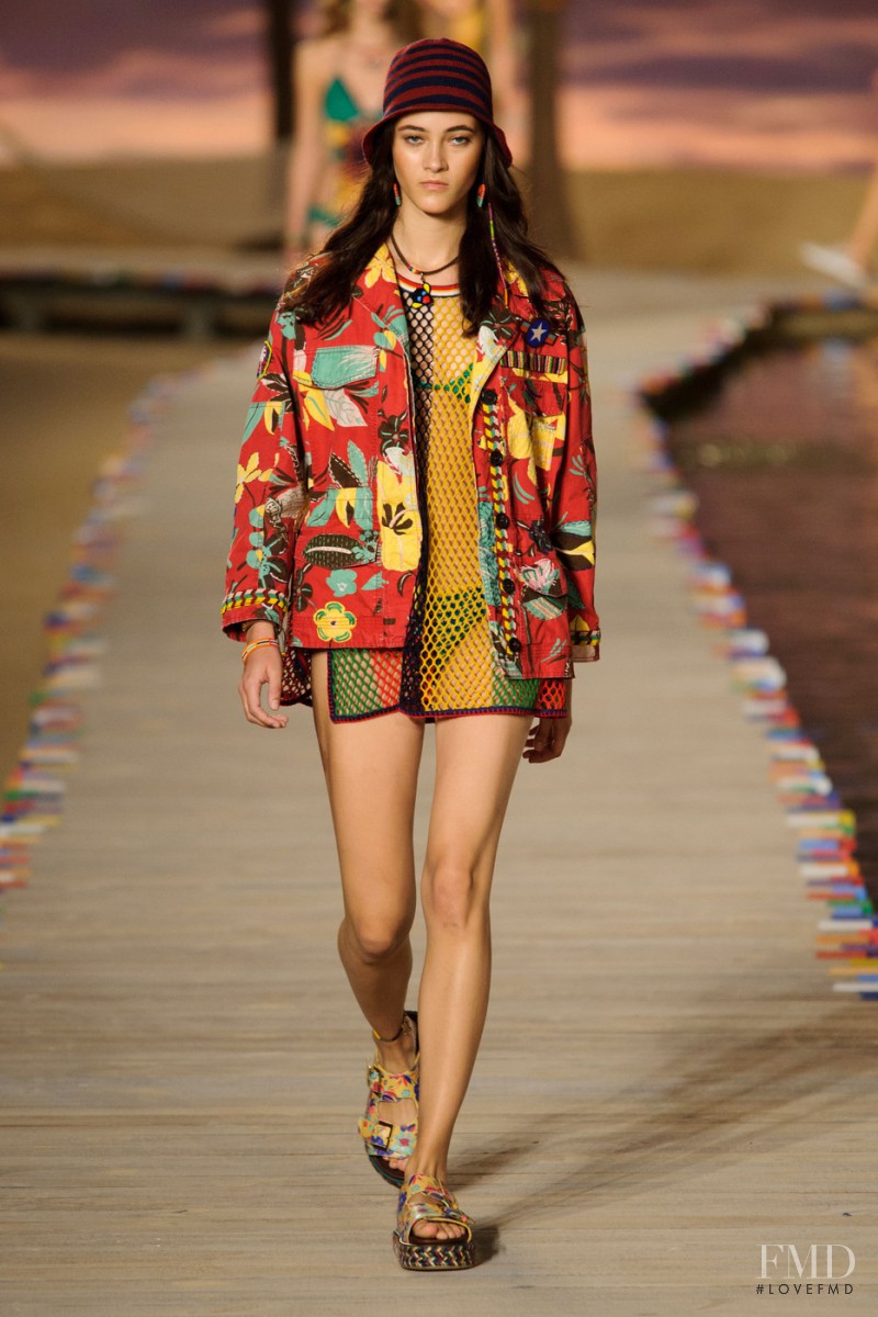 Greta Varlese featured in  the Tommy Hilfiger fashion show for Spring/Summer 2016