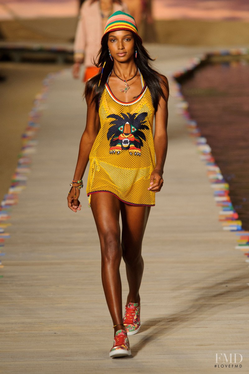 Jasmine Tookes featured in  the Tommy Hilfiger fashion show for Spring/Summer 2016