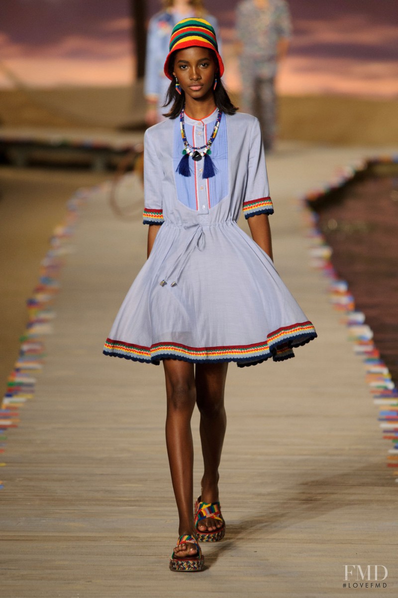 Lineisy Montero featured in  the Tommy Hilfiger fashion show for Spring/Summer 2016