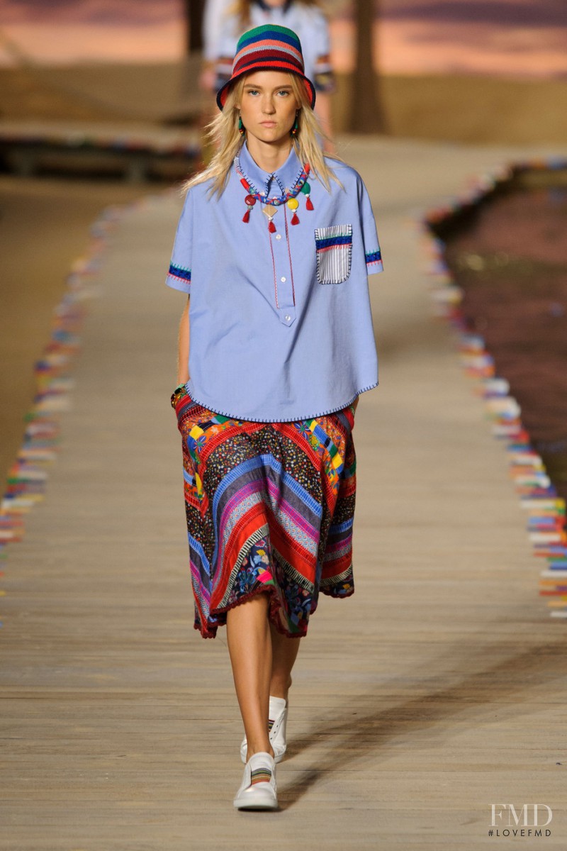 Harleth Kuusik featured in  the Tommy Hilfiger fashion show for Spring/Summer 2016