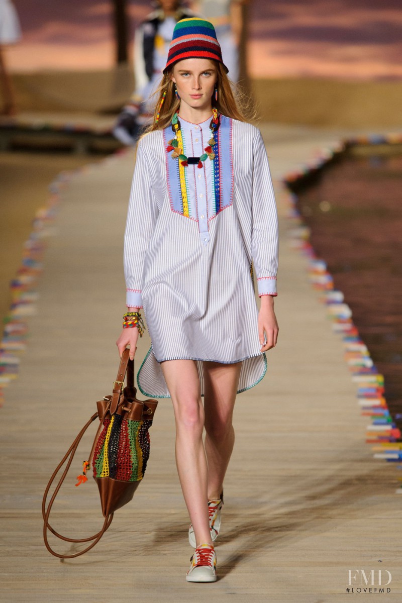 Rianne Van Rompaey featured in  the Tommy Hilfiger fashion show for Spring/Summer 2016