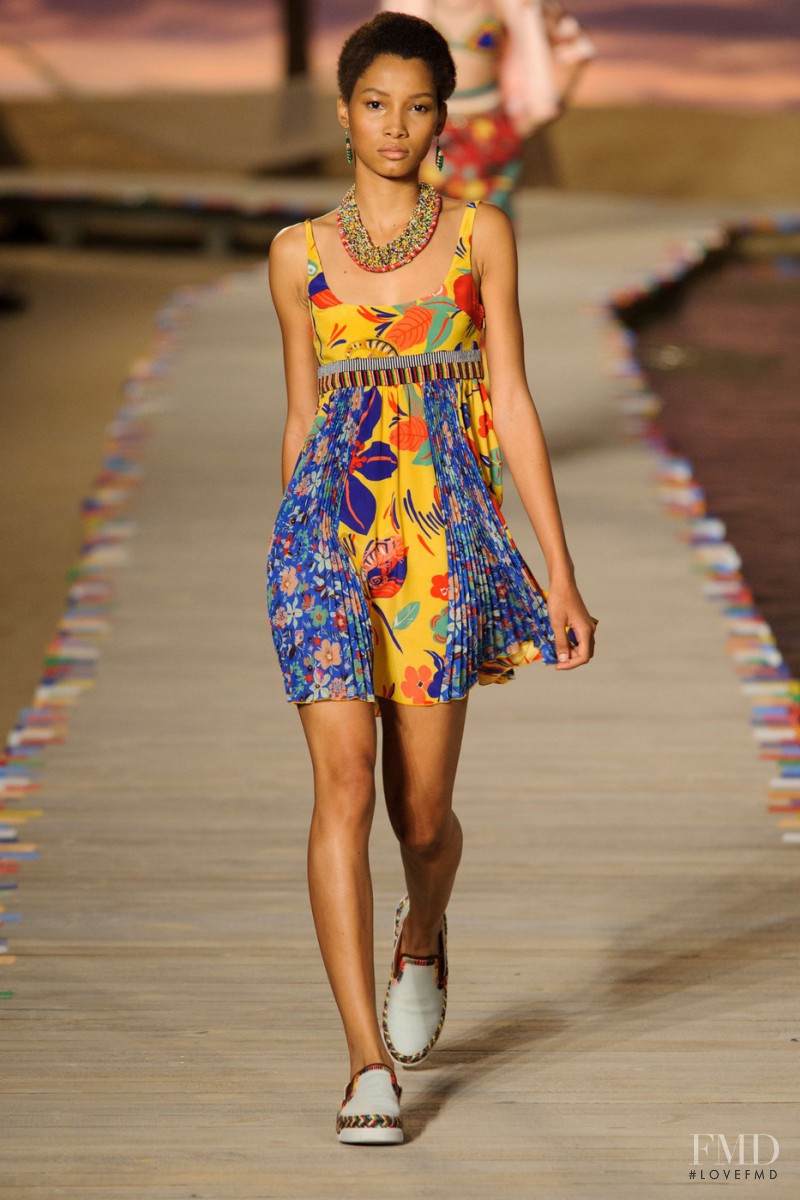 Lineisy Montero featured in  the Tommy Hilfiger fashion show for Spring/Summer 2016