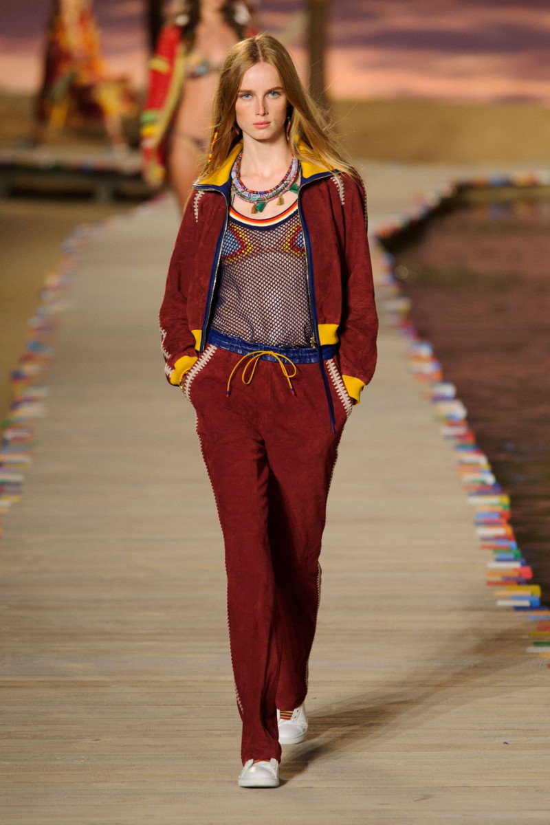 Rianne Van Rompaey featured in  the Tommy Hilfiger fashion show for Spring/Summer 2016