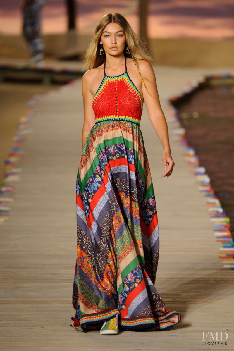 Gigi Hadid featured in  the Tommy Hilfiger fashion show for Spring/Summer 2016