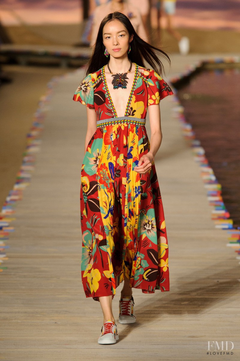 Fei Fei Sun featured in  the Tommy Hilfiger fashion show for Spring/Summer 2016