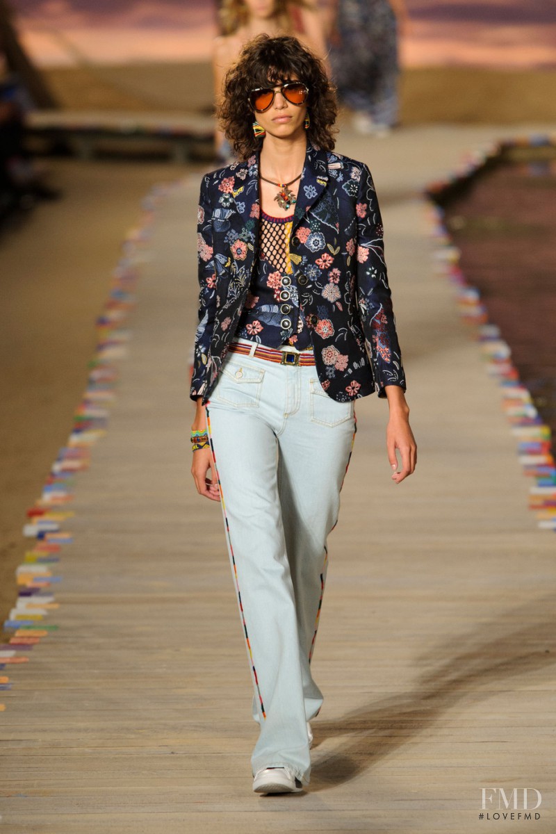Mica Arganaraz featured in  the Tommy Hilfiger fashion show for Spring/Summer 2016