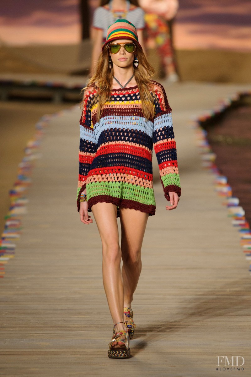 Julia Hafstrom featured in  the Tommy Hilfiger fashion show for Spring/Summer 2016