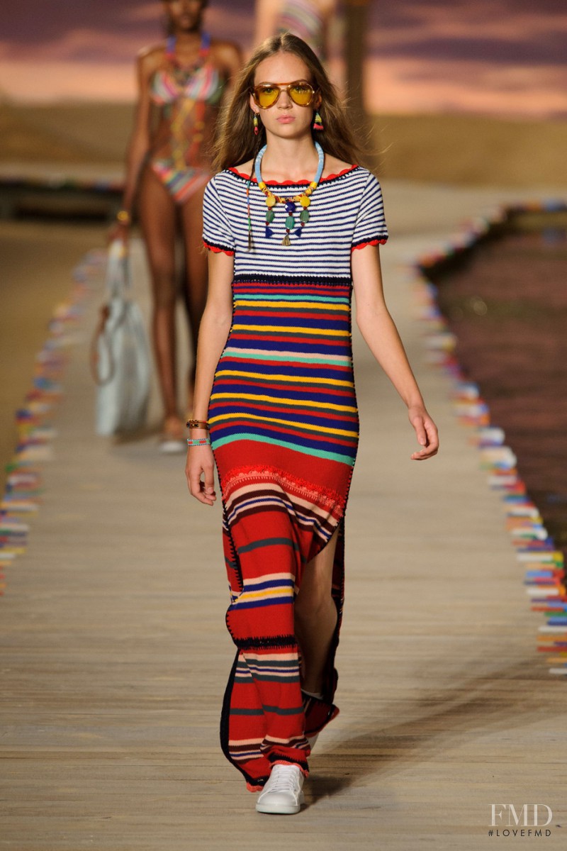 Adrienne Juliger featured in  the Tommy Hilfiger fashion show for Spring/Summer 2016