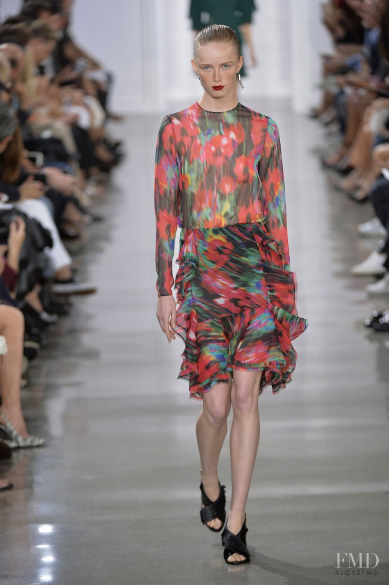 Rianne Van Rompaey featured in  the Jason Wu fashion show for Spring/Summer 2016