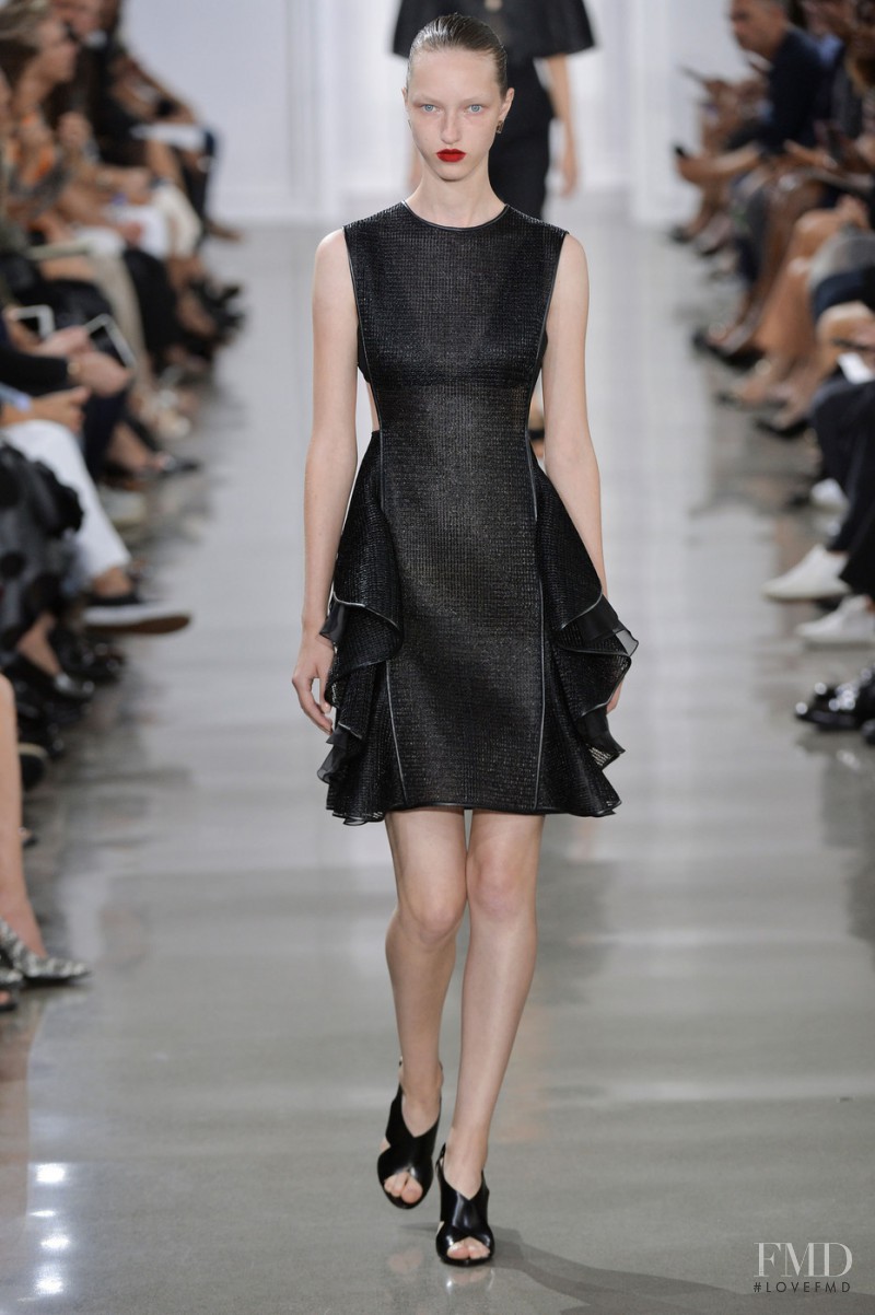 Liza Ostanina featured in  the Jason Wu fashion show for Spring/Summer 2016