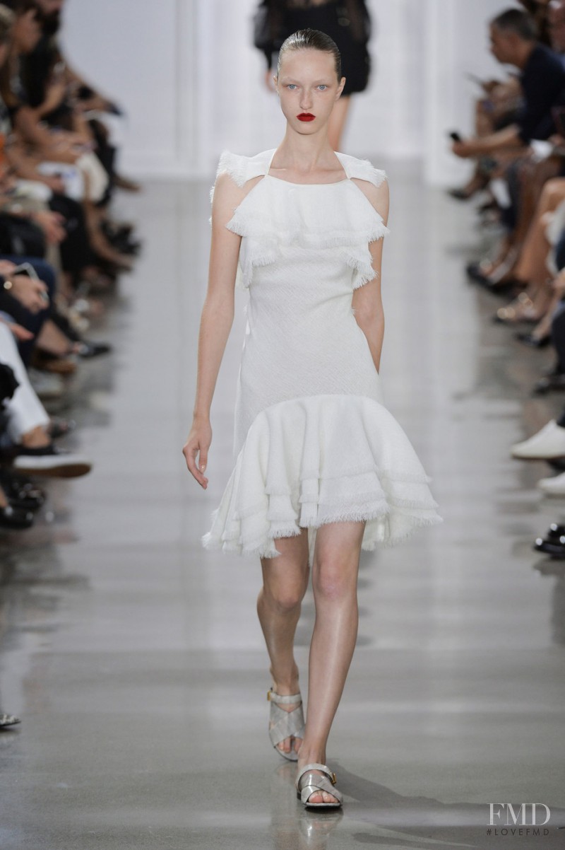 Liza Ostanina featured in  the Jason Wu fashion show for Spring/Summer 2016