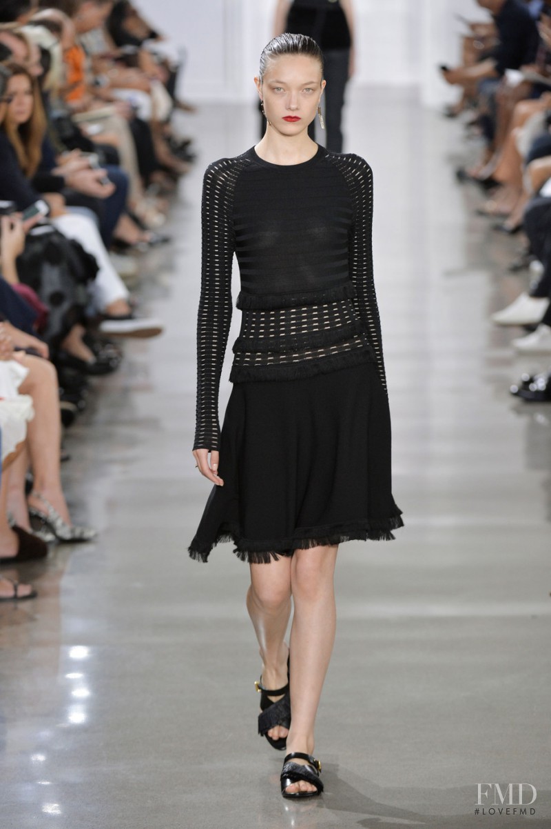 Yumi Lambert featured in  the Jason Wu fashion show for Spring/Summer 2016