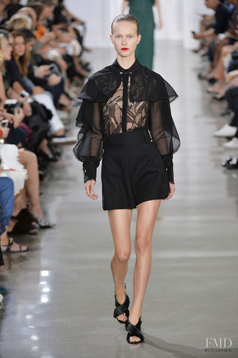 Julie Hoomans featured in  the Jason Wu fashion show for Spring/Summer 2016