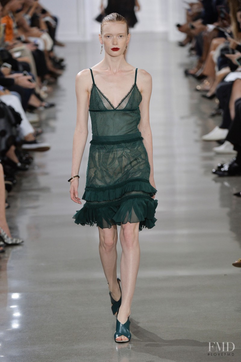 Julia Hafstrom featured in  the Jason Wu fashion show for Spring/Summer 2016