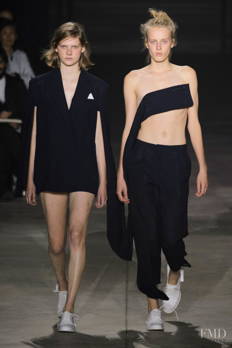 Marland Backus featured in  the Jacquemus fashion show for Spring/Summer 2016