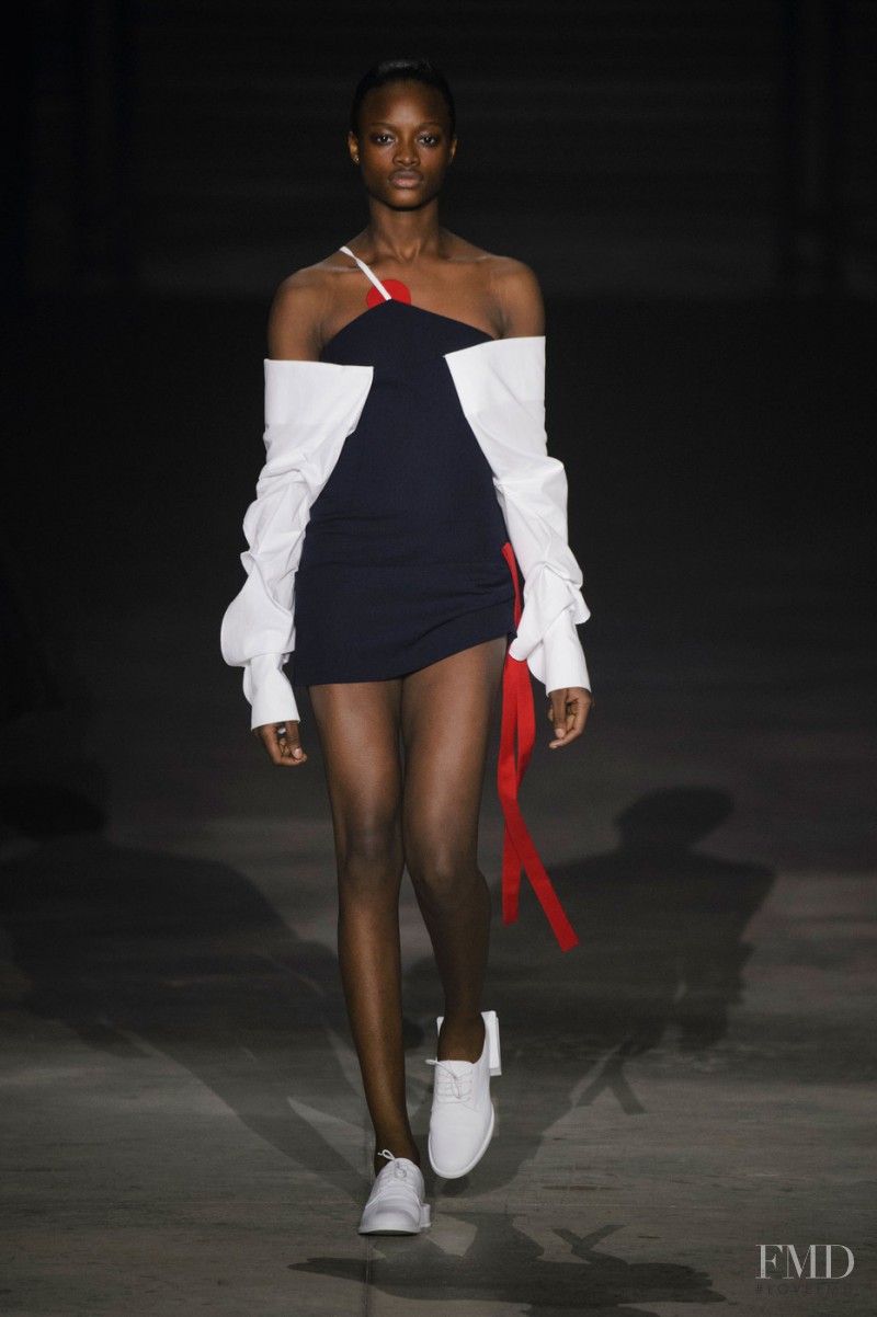 Mayowa Nicholas featured in  the Jacquemus fashion show for Spring/Summer 2016