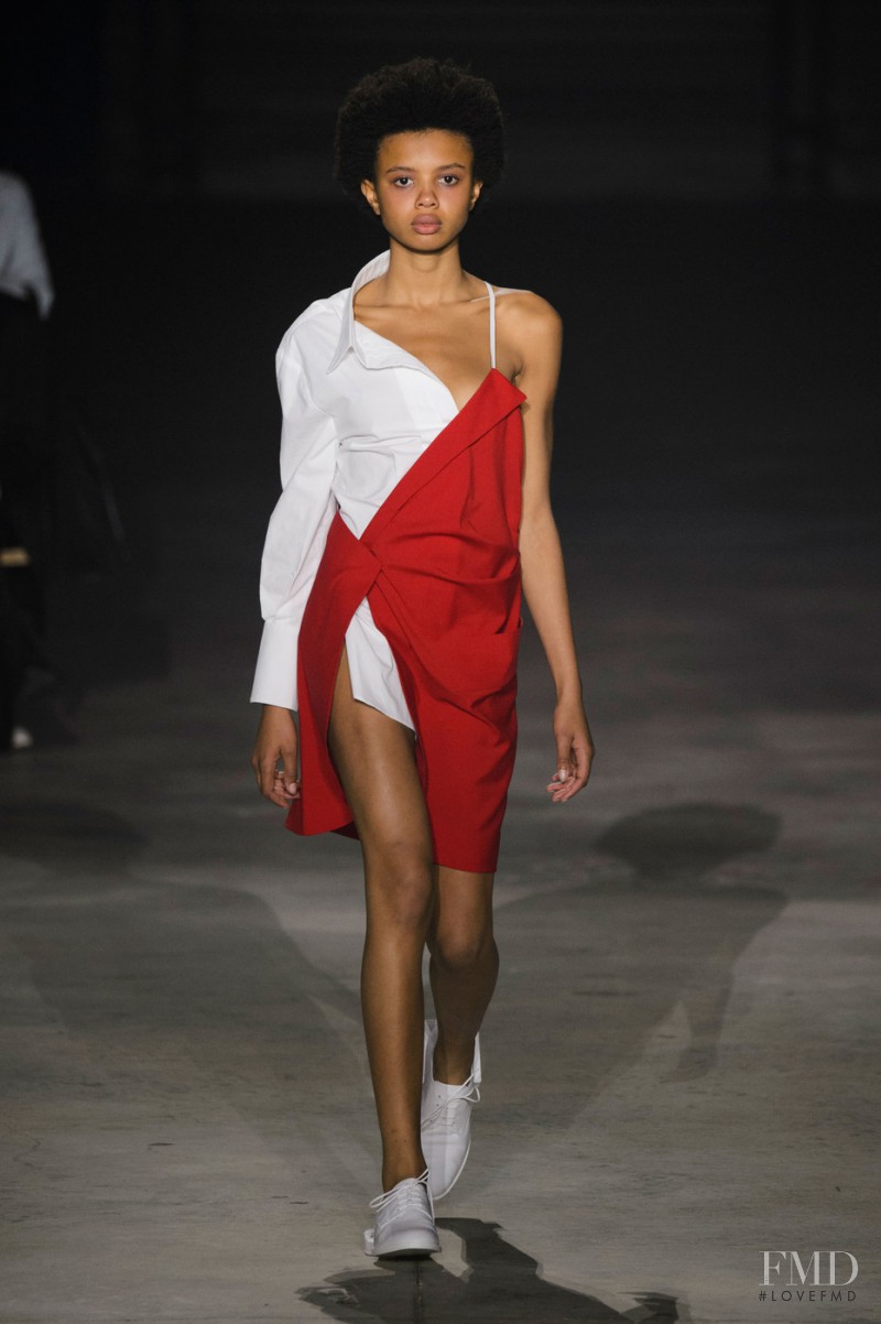 Poppy Okotcha featured in  the Jacquemus fashion show for Spring/Summer 2016