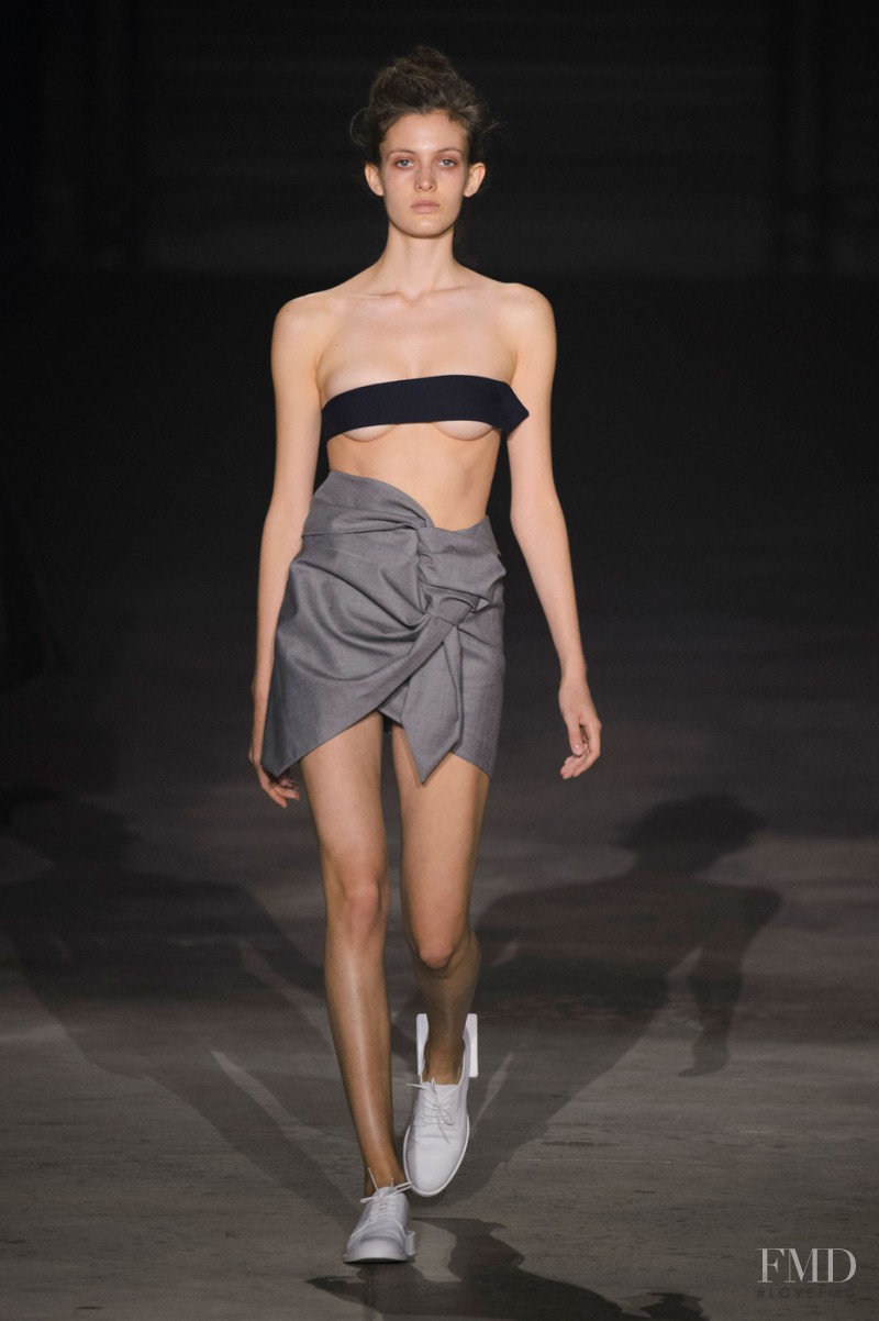 Louise Lefebure featured in  the Jacquemus fashion show for Spring/Summer 2016