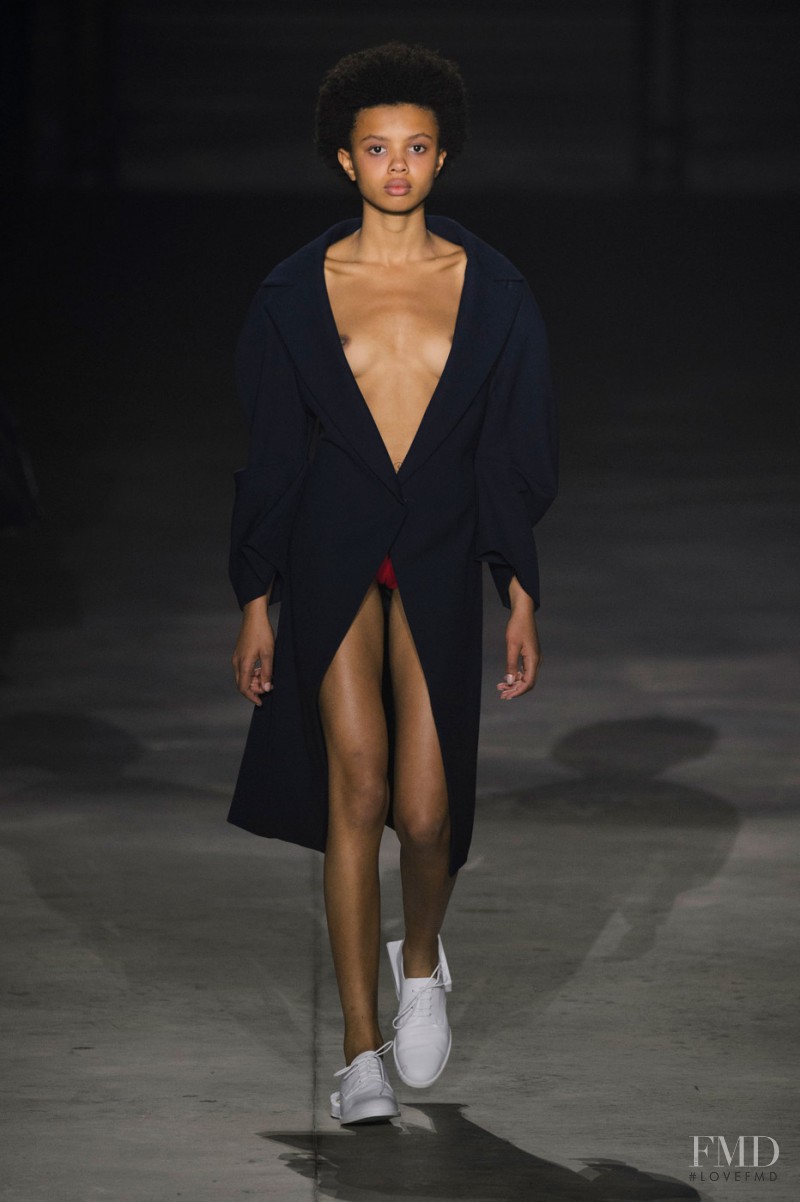 Poppy Okotcha featured in  the Jacquemus fashion show for Spring/Summer 2016