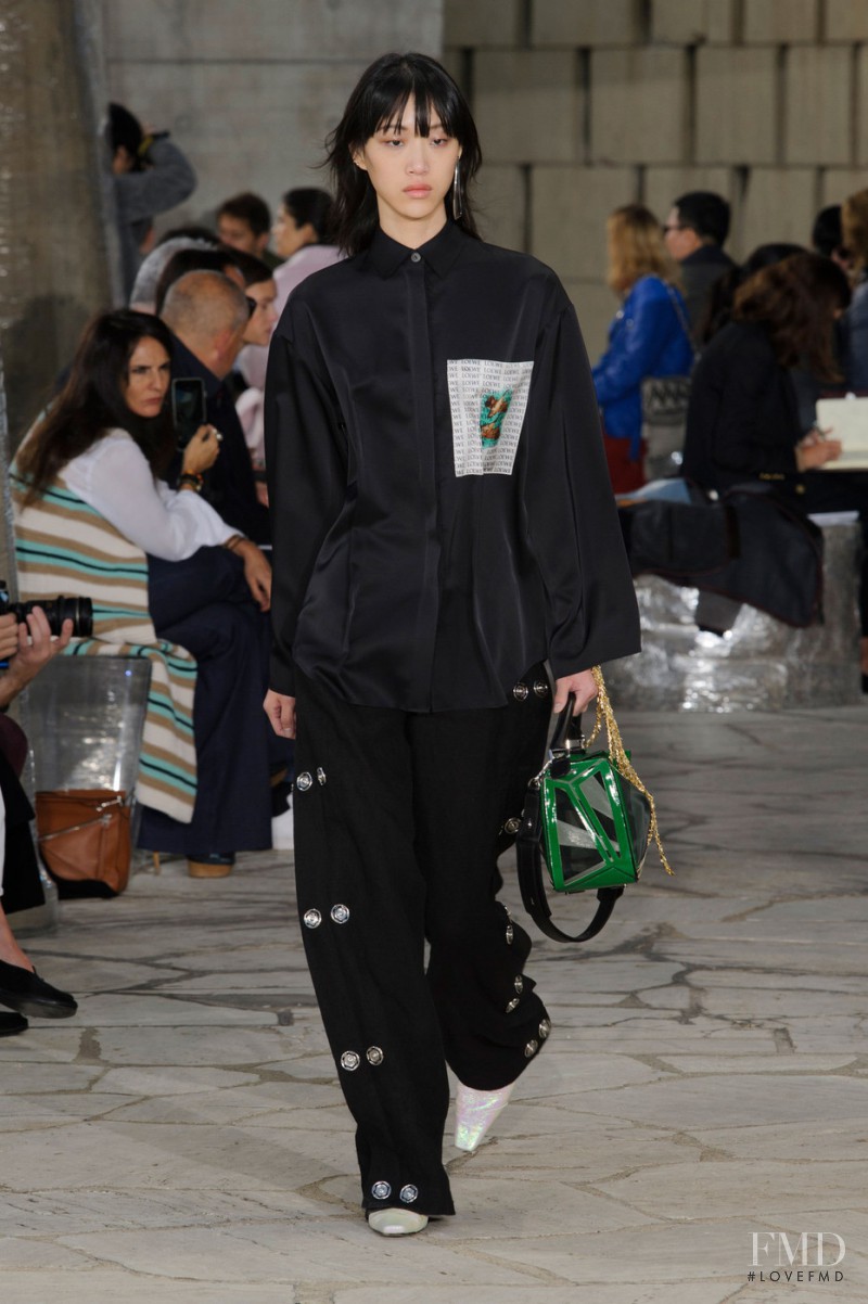 So Ra Choi featured in  the Loewe fashion show for Spring/Summer 2016