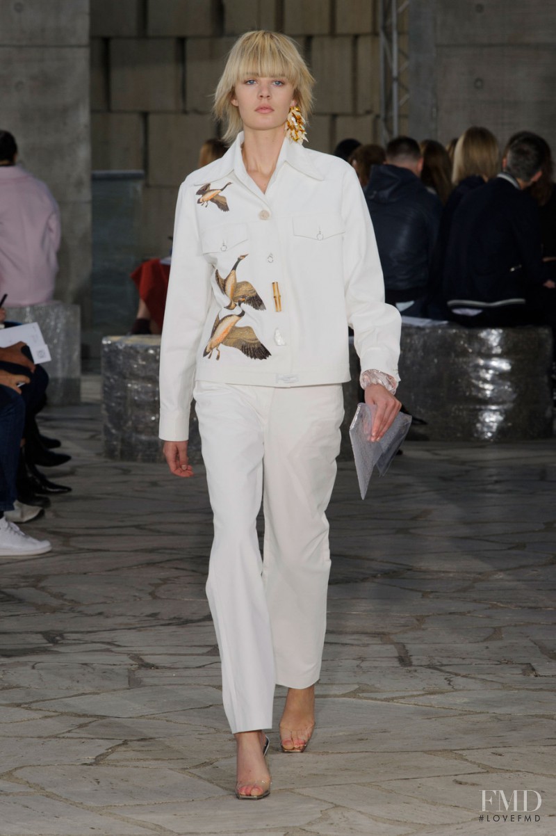 Celine Bouly featured in  the Loewe fashion show for Spring/Summer 2016
