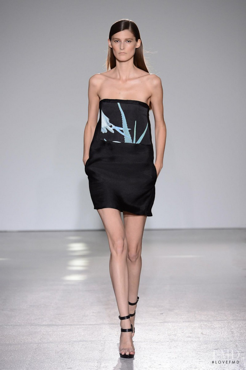 Marie Piovesan featured in  the Costume National fashion show for Spring/Summer 2013