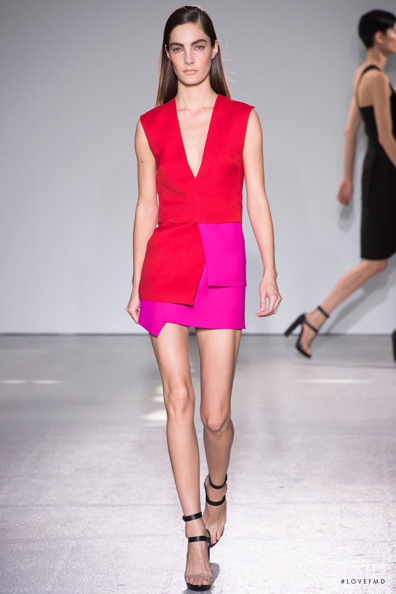 Mariana Coldebella featured in  the Costume National fashion show for Spring/Summer 2013