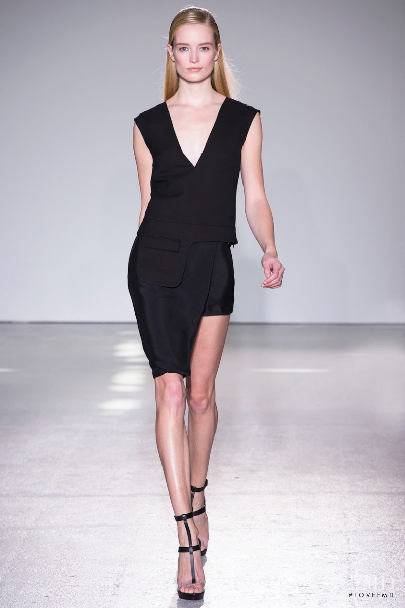 Maud Welzen featured in  the Costume National fashion show for Spring/Summer 2013