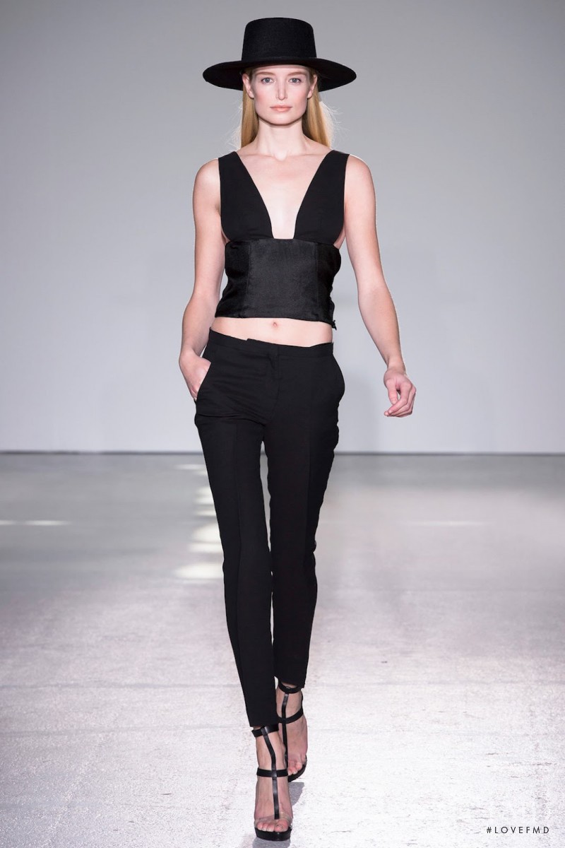 Maud Welzen featured in  the Costume National fashion show for Spring/Summer 2013