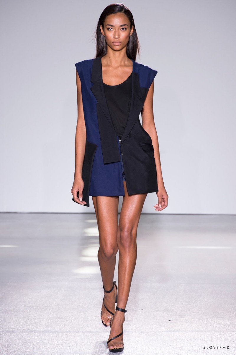 Anais Mali featured in  the Costume National fashion show for Spring/Summer 2013
