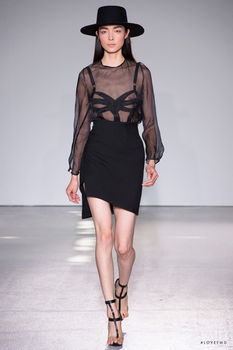 Fei Fei Sun featured in  the Costume National fashion show for Spring/Summer 2013